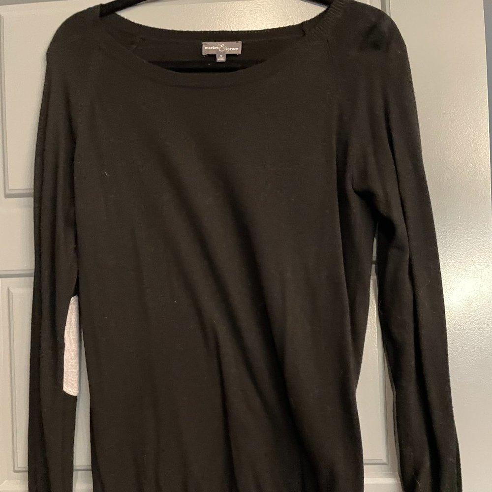 Market & Spruce Fierro Elbow Patch Crew Neck Sweat